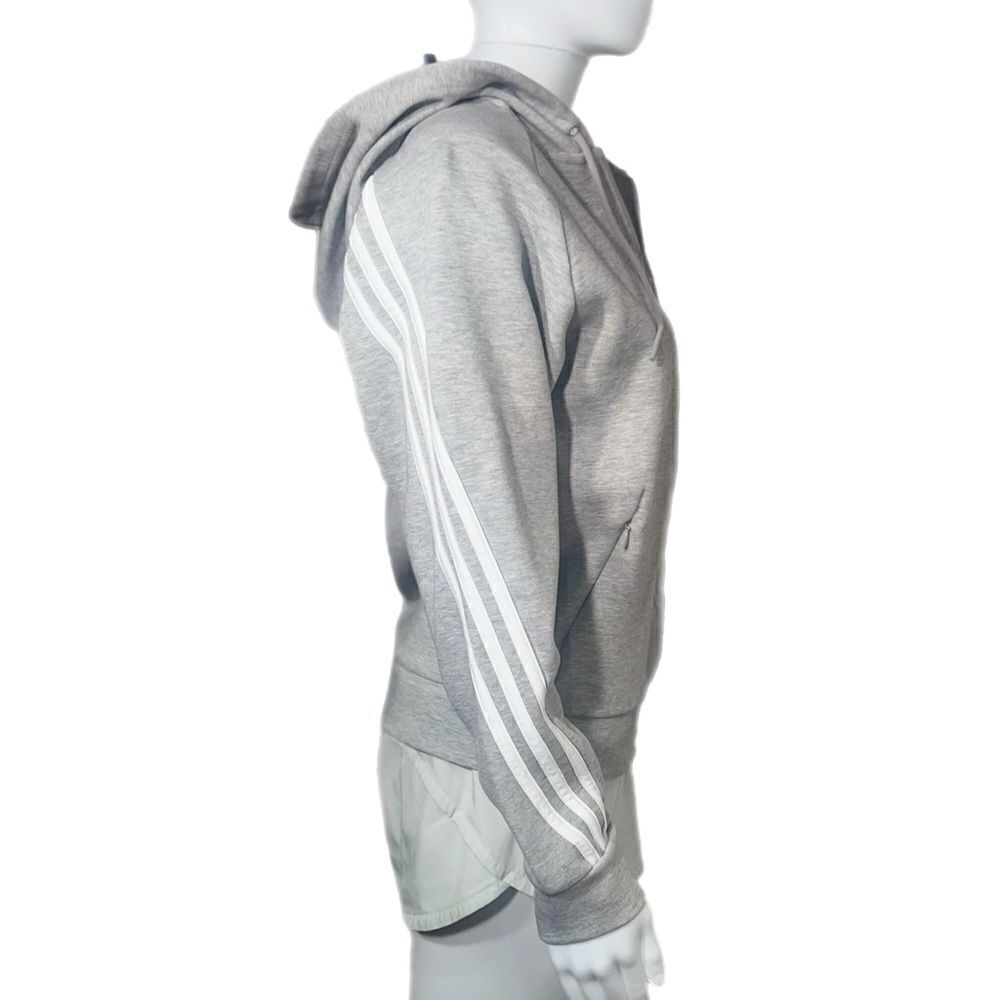Adidas Future Icon 3-stripes Full-Zip Hoodie (S) - Grey